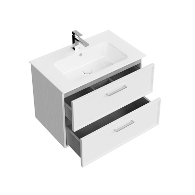 Тумба PIANO Classic подвесная 75, ясень белый матовая Тумба PIANO Classic подвесная 75, ясень белый матовая