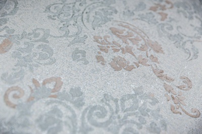 Обои виниловые Флора мотив, голубой