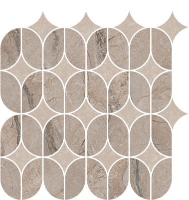 Декор Ифран наборный бежевый светлый глянцевый обрезной 30x32,5x0,9