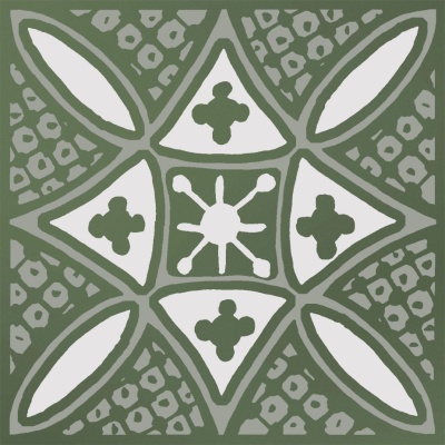 Декор Бахия 2 зелёный глянцевый 9,8x9,8x0,7 Декор Бахия 2 зелёный глянцевый 9,8x9,8x0,7