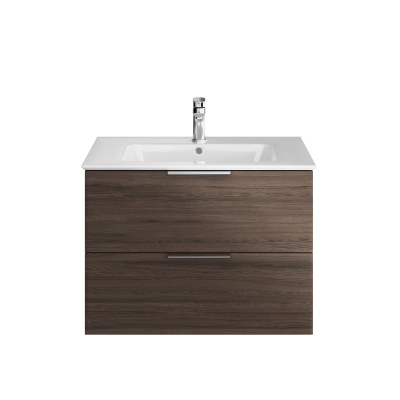 Тумба PIANO Forte подвесная с ящиками 75, белая глянцевая