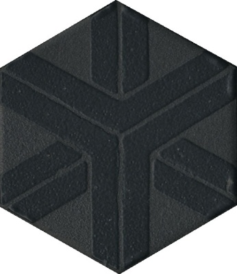 Декор Агуста черный 6x5,2x0,69 Декор Агуста черный 6x5,2x0,69