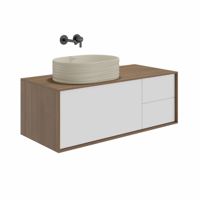 Раковина ARTBASIN Sabbia накладная 50, песочная матовая