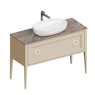 Тумба PLAZA Classic NEO напольная 1+1 ящик 120, капучино матовый Тумба PLAZA Classic NEO напольная 1+1 ящик 120, капучино матовый