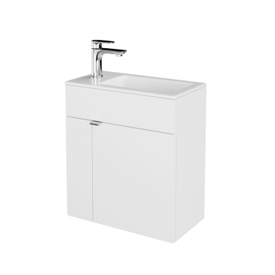 Тумба LATO подвесная с дверцей 50, белая глянцевая Тумба LATO подвесная с дверцей 50, белая глянцевая