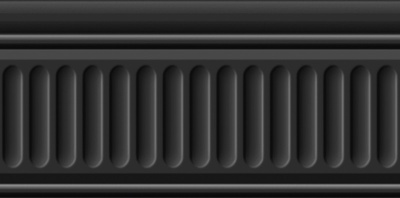 Бордюр Бланше черный структура глянцевый 20x9,9x0,92