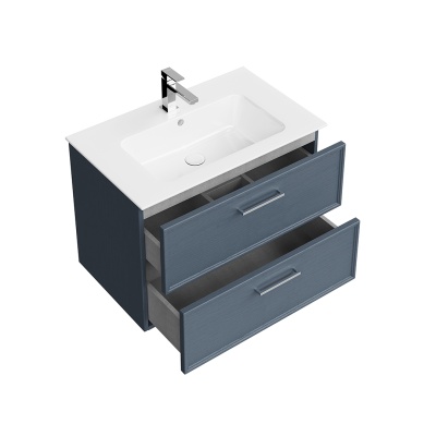 Тумба PIANO Classic подвесная 75, ясень синий матовый Тумба PIANO Classic подвесная 75, ясень синий матовый