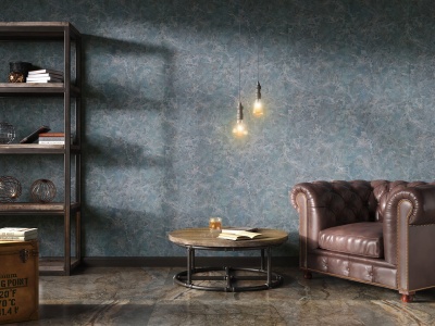 Обои виниловые Мармарос мотив, зеленый