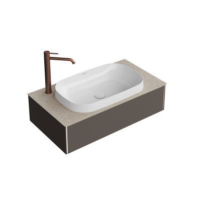 Тумба MAGICA подвесная 90, 1 ящик, вечерний серый матовый Тумба MAGICA подвесная 90, 1 ящик, вечерний серый матовый