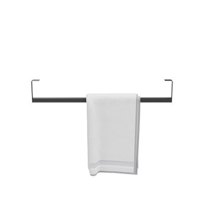 Держатель для полотенец к раковинам LOGICA 70 с крепежом, черный матовый