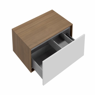 Тумба ATOLLO напольная/подвесная с ящиком 80, белая матовая Тумба ATOLLO напольная/подвесная с ящиком 80, белая матовая