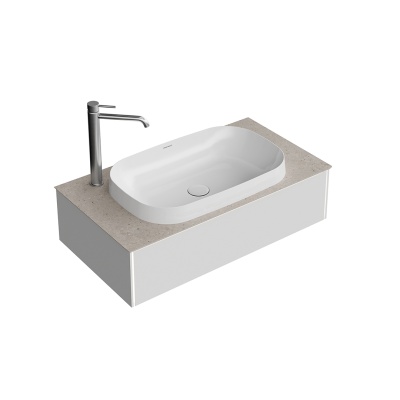 Тумба MAGICA подвесная 90, 1 ящик, утренний серый матовый Тумба MAGICA подвесная 90, 1 ящик, утренний серый матовый