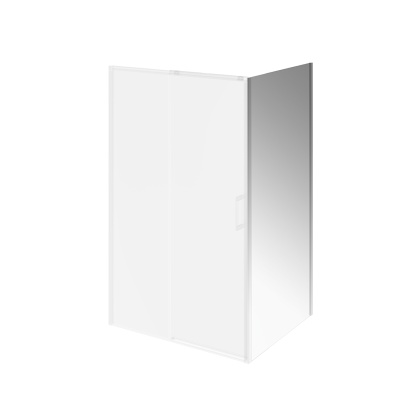 Душевая боковая панель LINDO, 100х195, матовый черный Душевая боковая панель LINDO, 100х195, матовый черный