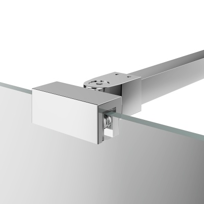 Фиксатор для стеклянной шторки VETRO, 25 см, хром