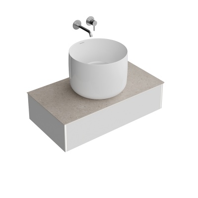 Тумба MAGICA подвесная 90, 1 ящик, утренний серый матовый Тумба MAGICA подвесная 90, 1 ящик, утренний серый матовый