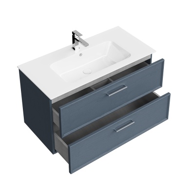 Тумба PIANO Classic подвесная 95, ясень синий матовый Тумба PIANO Classic подвесная 95, ясень синий матовый