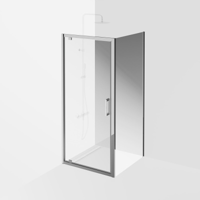 Душевая дверь VETRO, распашная, 90х195, хром Душевая дверь VETRO, распашная, 90х195, хром