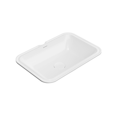 Раковина PLAZA встраиваемая снизу 55, белая глянцевая Раковина PLAZA встраиваемая снизу 55, белая глянцевая