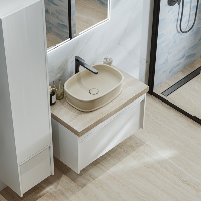 Раковина CIRCO накладная 50, песочная матовая Раковина CIRCO накладная 50, песочная матовая