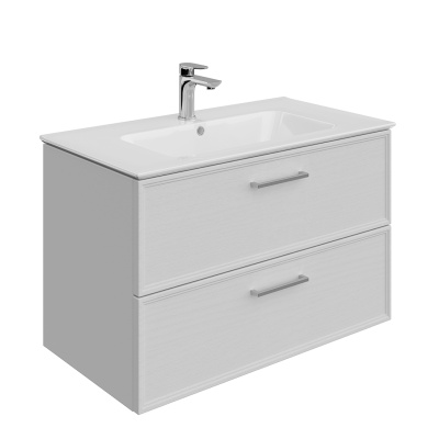 Тумба PIANO Classic подвесная 85, ясень белый матовая Тумба PIANO Classic подвесная 85, ясень белый матовая