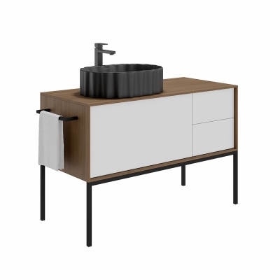 Раковина ARTBASIN Conchiglia накладная 50, черная матовая