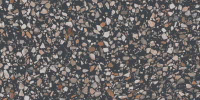 Ступень клееная фронтальная Бричиола чёрный матовый обрезной 33x60x0,9