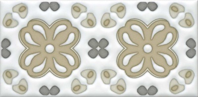Декор Клемансо орнамент матовый 7,4x15x0,69