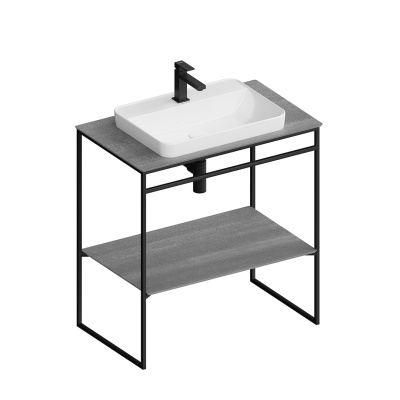 Металлическая структура PLAZA Next напольная 80, черная матовая Металлическая структура PLAZA Next напольная 80, черная матовая