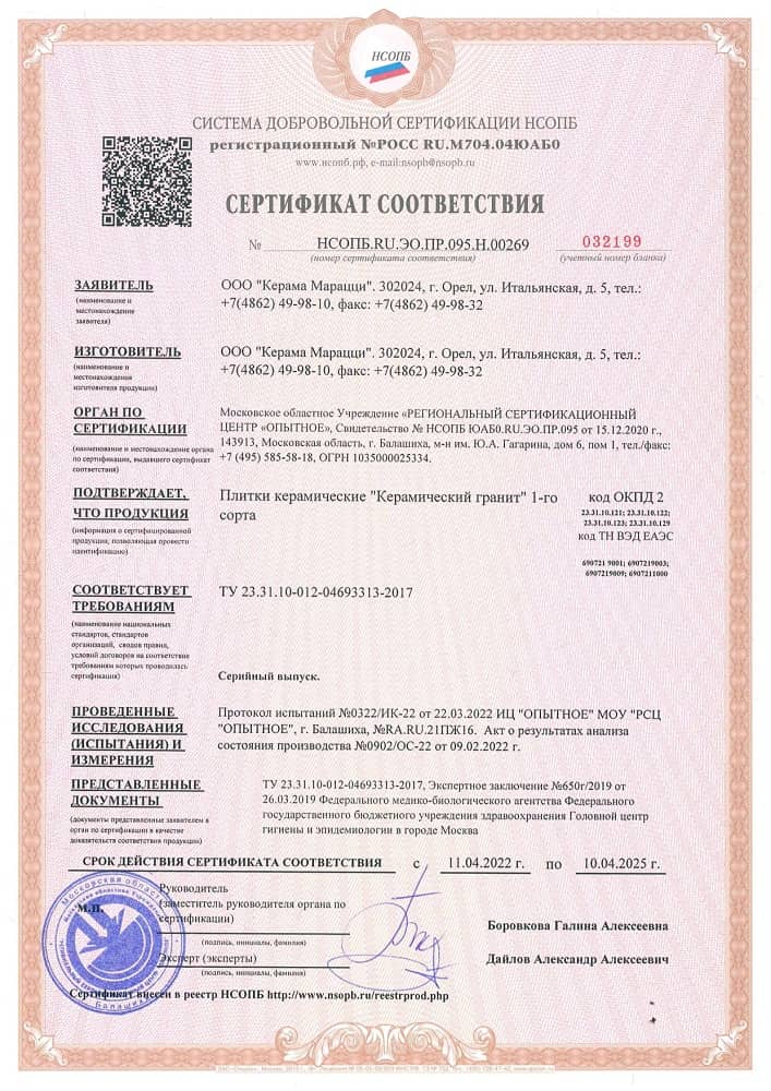 4. Плитки керамические